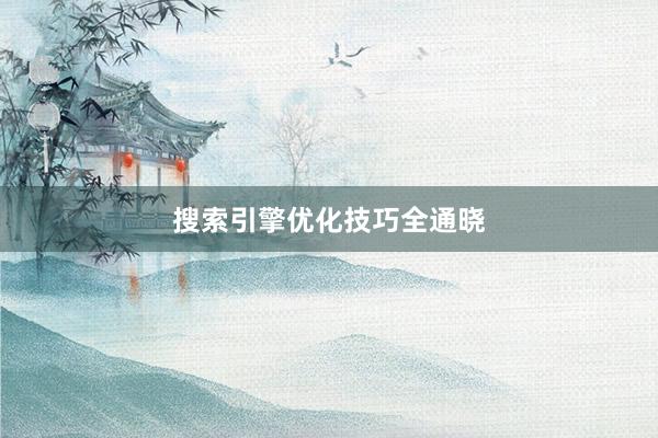 搜索引擎优化技巧全通晓